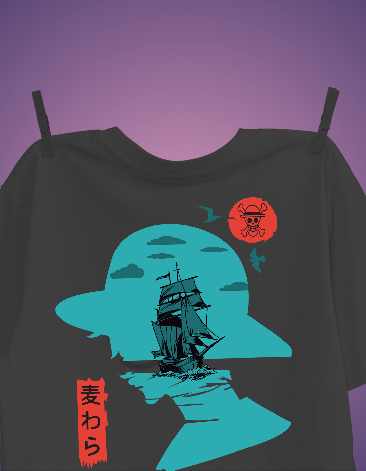 ONE_PIECE_SAIL Oversized T-shirt