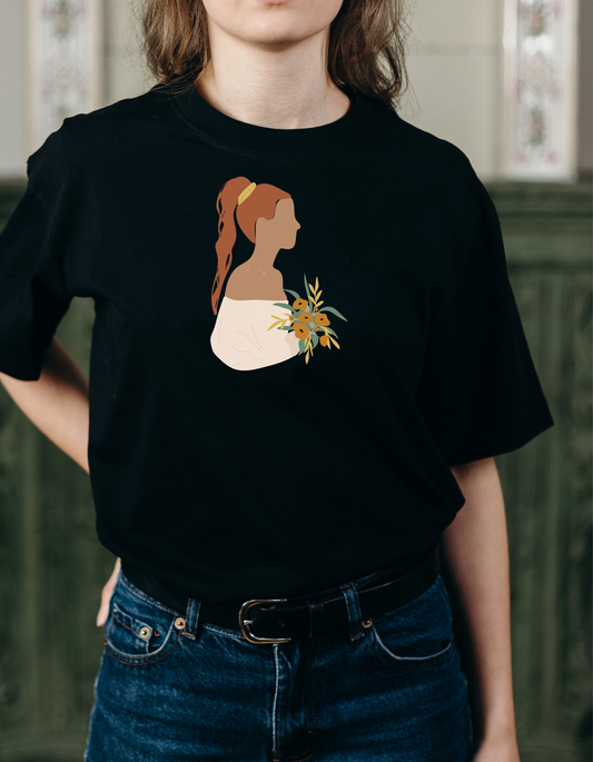 Rustic Bloom Oversize Tee